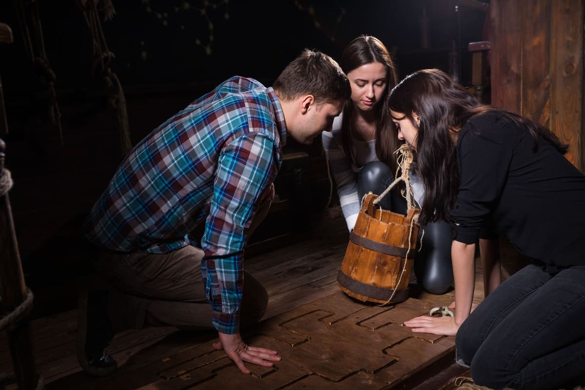 echipa în escape room corporate